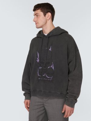 Medvilninis džemperis su gobtuvu Acne Studios juoda