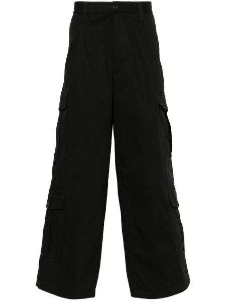 Široke hlače Emporio Armani crna