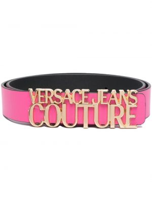 Pasek skórzany na sprzączkę Versace Jeans Couture