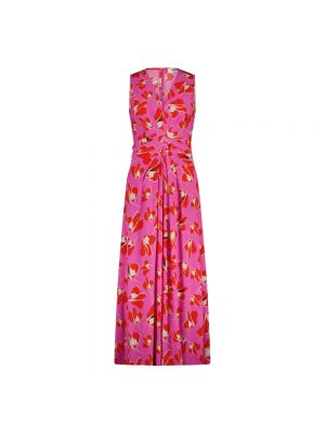 Sukienka długa Diane Von Furstenberg różowa