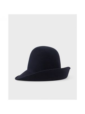 Sombrero de fieltro Emporio Armani azul