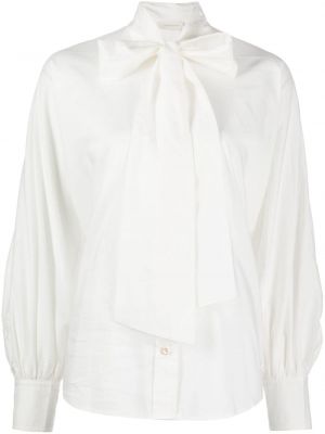 Риза с панделка Zimmermann бяло