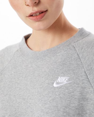Суичър без качулка Nike Sportswear сиво