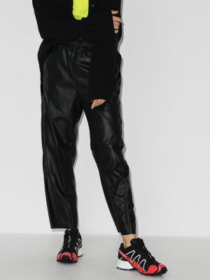 Pantalones de chándal de cintura alta Mm6 Maison Margiela negro