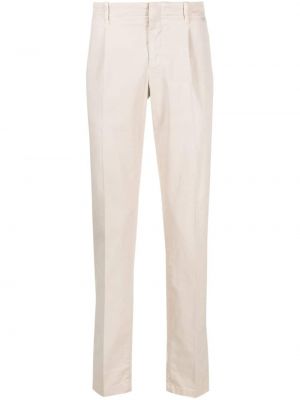 Spodnie slim fit plisowane Peserico białe