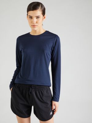 Marškinėliai ilgomis rankovėmis New Balance mėlyna