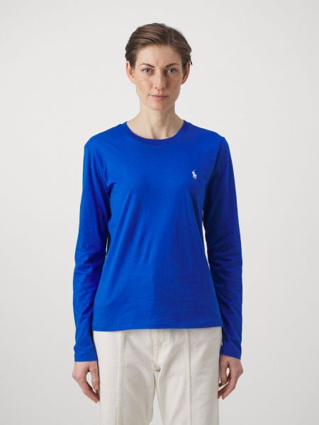 Длинная рубашка с длинным рукавом Polo Ralph Lauren синяя