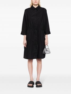 Sukienka koszulowa bawełniana Roberto Collina czarna