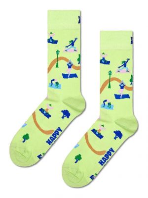 Носки Happy Socks зеленые