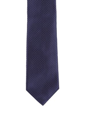 Cravată de mătase din jacard Brioni albastru