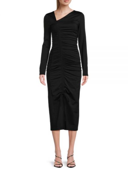 Асимметричный платье миди Rachel Parcell черный