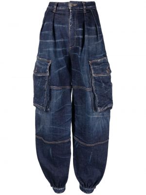 Avsmalnande jeans Dsquared2 blå