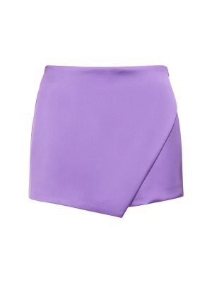 Falda de raso asimétrica Giuseppe Di Morabito violeta