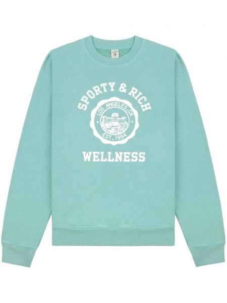 Baskılı sweatshirt Sporty & Rich mavi