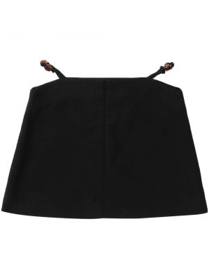 Mini suknja Ganni crna