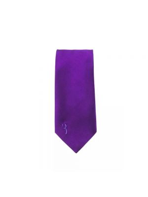 Haftowany krawat Billionaire fioletowy