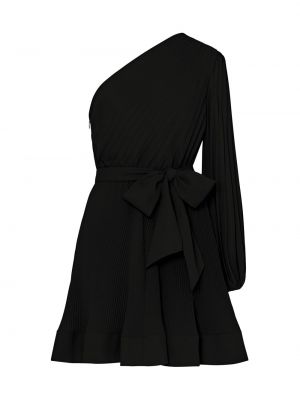 Плиссированное мини-платье Linden на одно плечо Milly черный