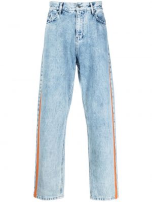Prugaste traperice ravnih nogavica Karl Lagerfeld plava
