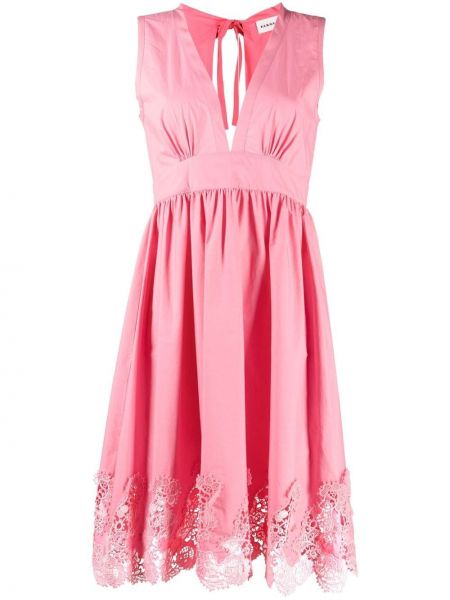 Bomull brodert dress P.a.r.o.s.h. rosa