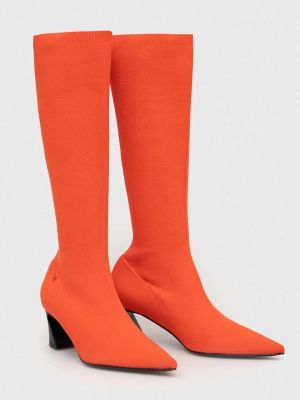 Škornji Patrizia Pepe oranžna