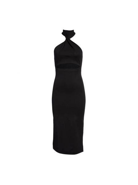 Satynowa sukienka midi Gauge81 czarna