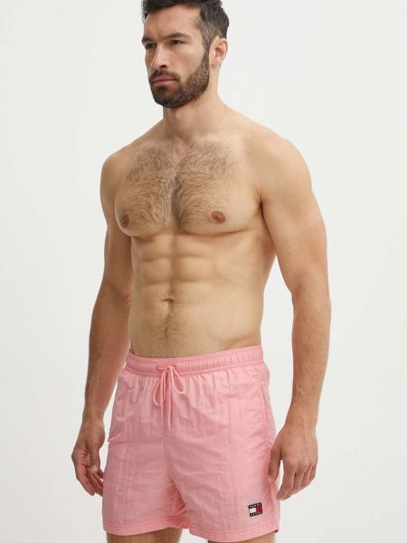Джинсовые шорты Tommy Jeans розовые
