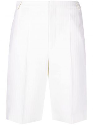 Prugaste kratke hlače Saint Laurent bijela