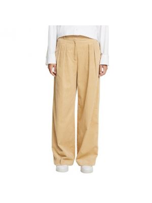 Pantalones rectos de pana de algodón Esprit Collection