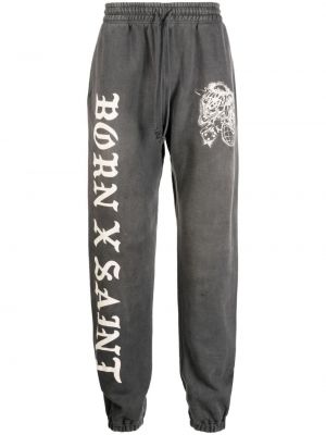 Памучни спортни панталони Saint Mxxxxxx сиво
