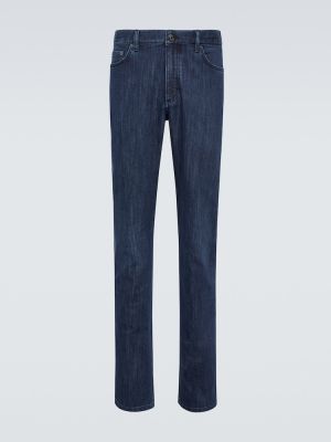 Slim fit skinny jeans Zegna blau