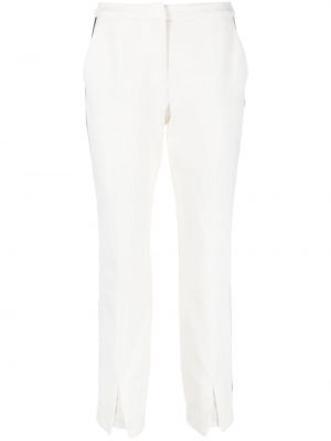 Pantaloni dritti a righe Karl Lagerfeld bianco