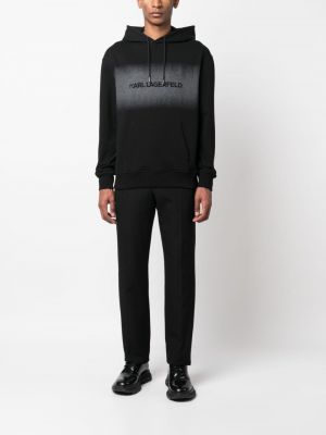 Raštuotas džemperis su gobtuvu Karl Lagerfeld