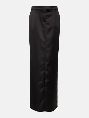 Атласная длинная юбка Giuseppe Di Morabito черная