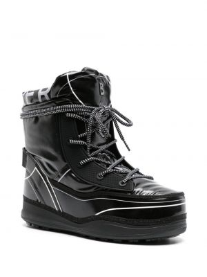 Kožené sněžné boty z imitace kůže Bogner Fire+ice černé