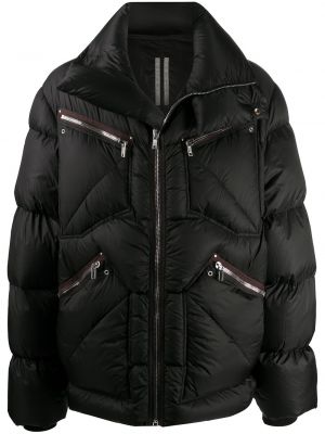 Chaqueta de plumas con cremallera Rick Owens negro