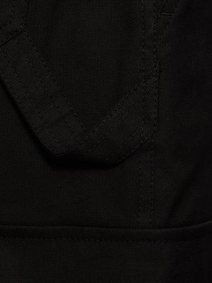 Βαμβακερό παντελόνι cargo Valentino μαύρο