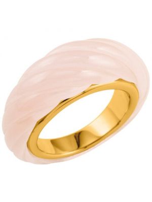 Кольцо из нержавеющей стали Nina Ricci золотое