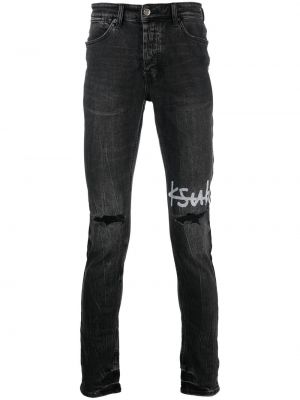 Skinny fit-jeans Ksubi svart