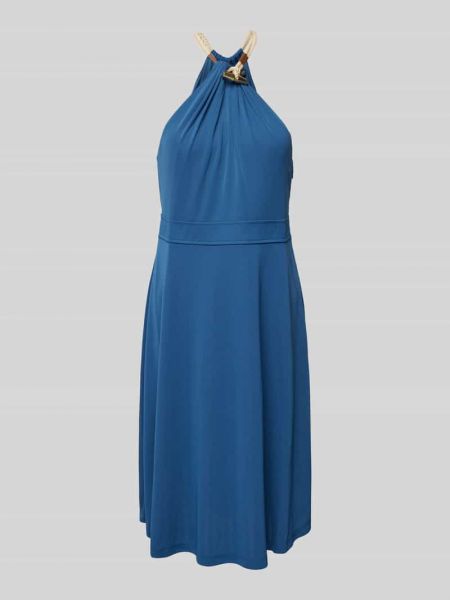 Sukienka midi Lauren Ralph Lauren niebieska