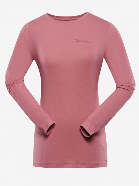 Růžové tričko s dlouhým rukávem Alpine Pro