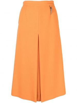 Spódnica wełniana Roberto Cavalli pomarańczowa