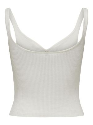 Top in maglia Only bianco