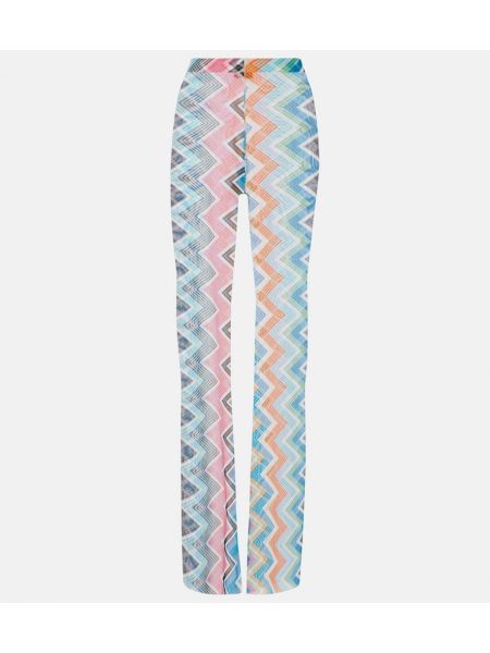 High waist gerade hose ausgestellt Missoni