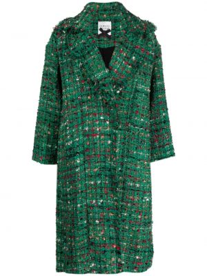 Tweed kabát Edward Achour Paris zöld