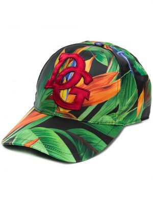 Kapa s šiltom s potiskom Dolce & Gabbana zelena