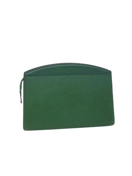 Kopertówka skórzana retro Louis Vuitton Vintage zielona