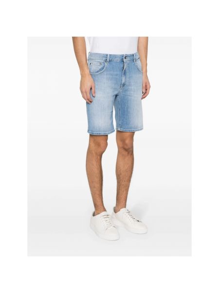 Pantalones cortos vaqueros de algodón Dondup azul
