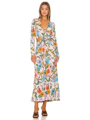 Платье винтажное персикового цвета Afrm
