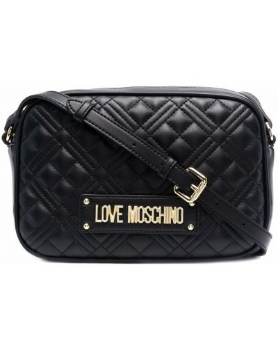 Vattert veske Love Moschino svart