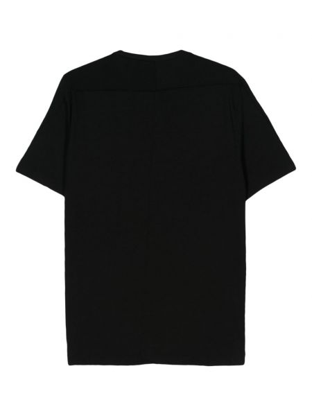 Kokvilnas t-krekls ar apaļu kakla izgriezumu Transit melns